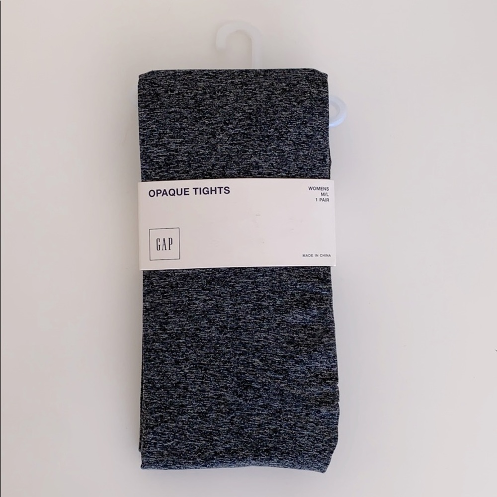 GAP opaque gray tights NWT